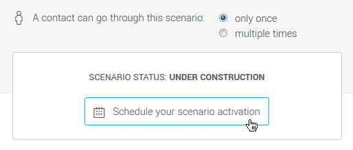 Schedule your scenario activation